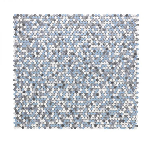 Hulu Sky Penny Round Porcelain Mosaic