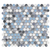 Hulu Sky Penny Round Porcelain Mosaic