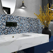 Hulu Sky Penny Round Porcelain Mosaic