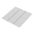 Hulu Snow 1x2 Band Matte Porcelain Mosaic