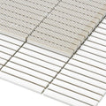 Hulu Snow 1x2 Band Matte Porcelain Mosaic