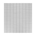 Hulu Snow 1x2 Band Matte Porcelain Mosaic