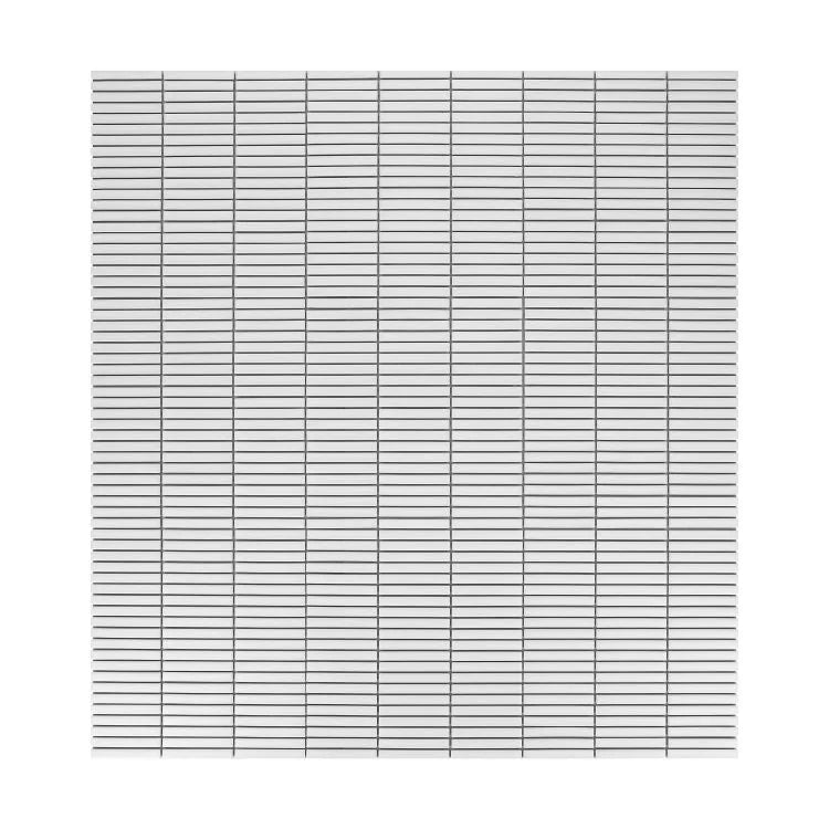 Hulu Snow 1x2 Band Matte Porcelain Mosaic