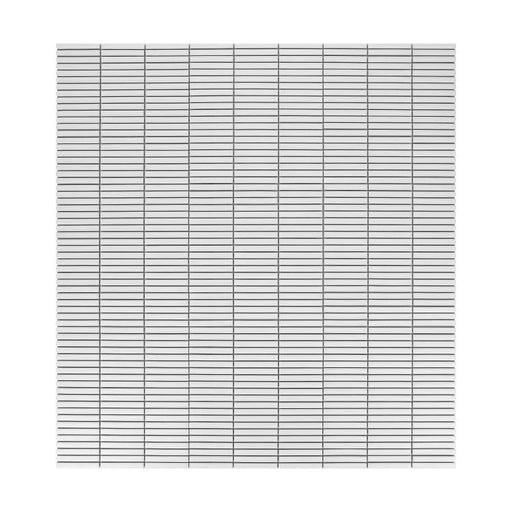 Hulu Snow 1x2 Band Matte Porcelain Mosaic