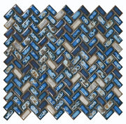 Hulu Tango Sapphire 11.25x12.75 Porcelain Mosaic