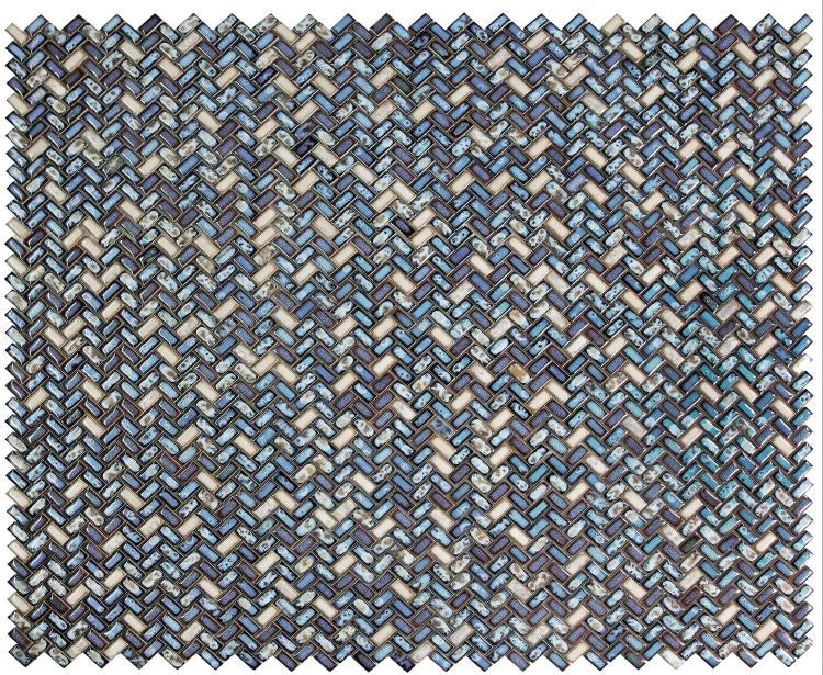 Hulu Tango Sapphire 11.25x12.75 Porcelain Mosaic