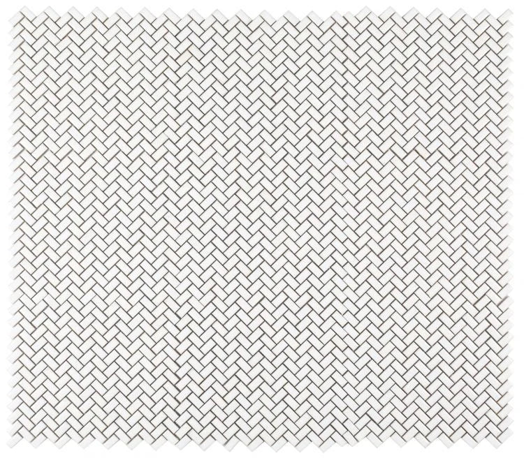 Hulu Tango White 11.25x12.75 Porcelain Mosaic