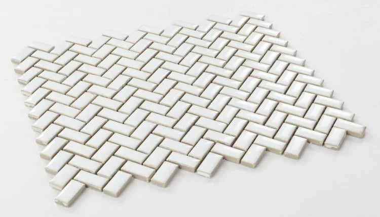 Hulu Tango White 11.25x12.75 Porcelain Mosaic