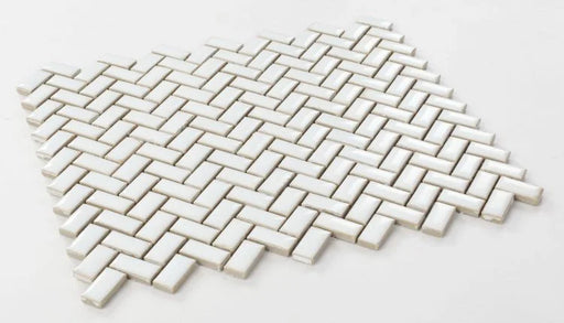 Hulu Tango White 11.25x12.75 Porcelain Mosaic