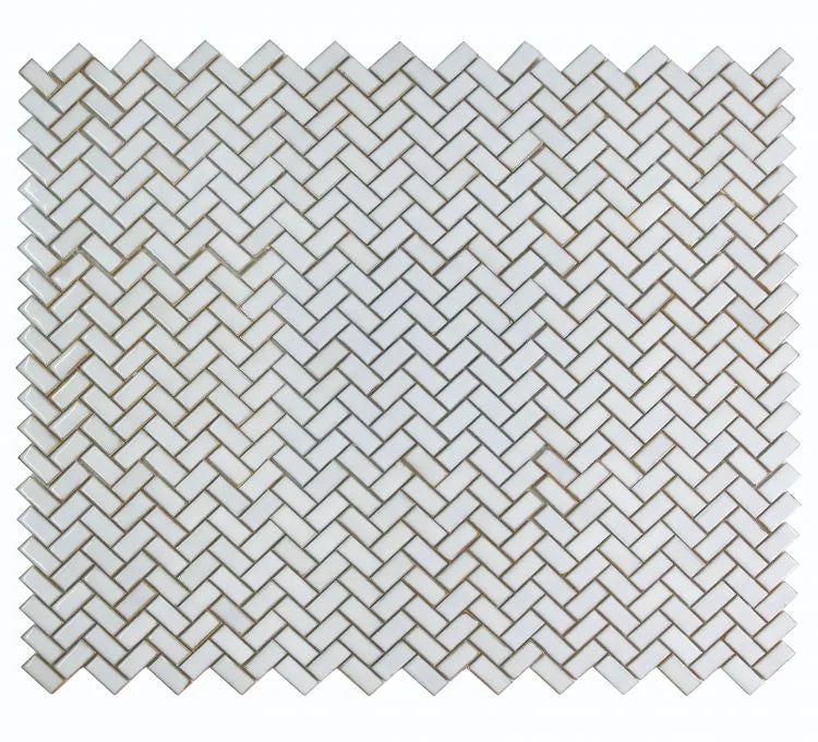 Hulu Tango White Large 9.5x11 Porcelain Mosaic