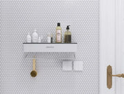 Hulu White Penny Round Matte Porcelain Mosaic
