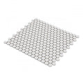 Hulu White Penny Round Matte Porcelain Mosaic