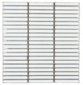 Hulu White 1x2 Band Porcelain Mosaic