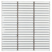 Hulu White 1x2 Band Porcelain Mosaic