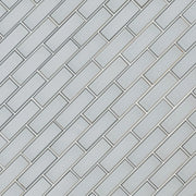 Ice Bevel Subway 2x6 Glossy Glass Mosaic Tile
