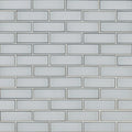 Ice Bevel Subway 2x6 Glossy Glass Mosaic Tile