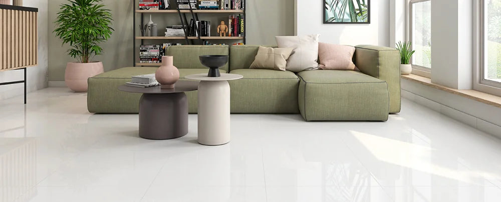 Ice White 24x48 Matte Porcelain Tile — Solidshape