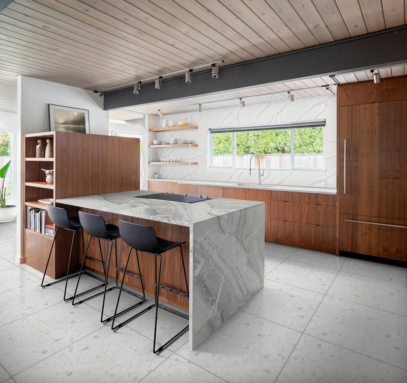 Iceberg 24x24x1/2 Polished Marble Tile