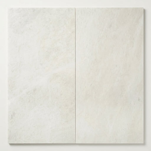 Iceberg White 12x24 Brushed Marble Tile close-up