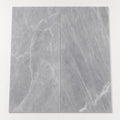 Icelandic Blue Sky 12x24 Sandblasted & Brushed Marble Paver close-up