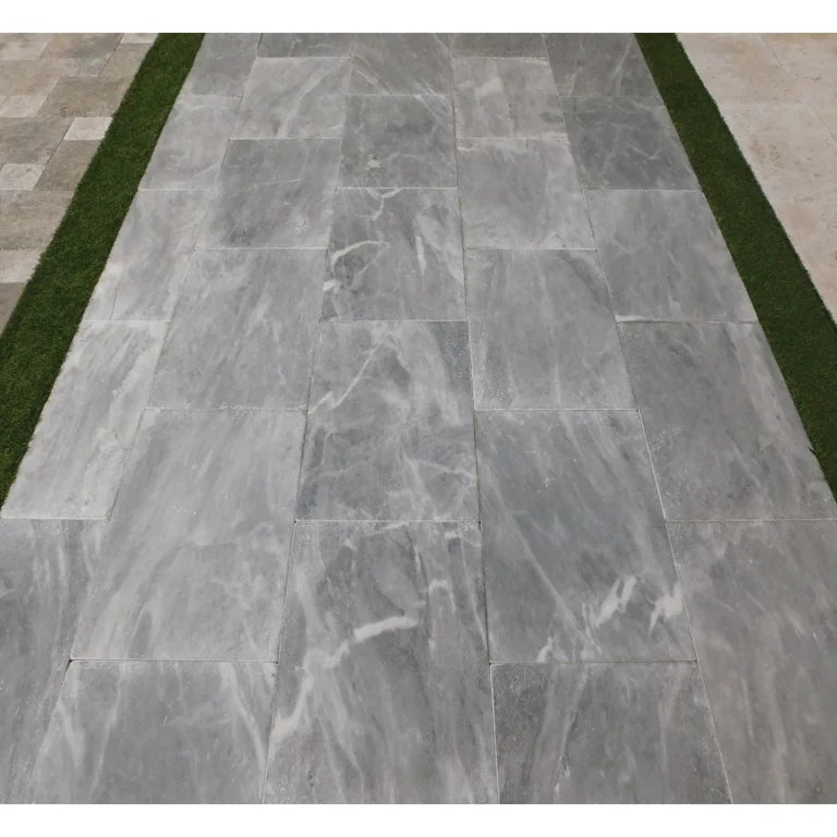 Icelandic Blue Sky 12x24x2 Sandblasted Marble Paver