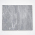 Icelandic Blue Sky 16x24 Sandblasted & Brushed Marble Paver close-up