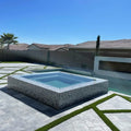 Icelandic Blue Sky 16x24 Sandblasted & Brushed Marble Paver