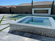 Icelandic Blue Sky 12x24 Sandblasted & Brushed Marble Paver