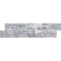 Icelandic Blue Sky 2x4 Split-Face Marble Mosaic Tile