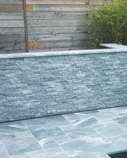 Icelandic Blue Sky 7x10x7 Split-Face Marble Trim