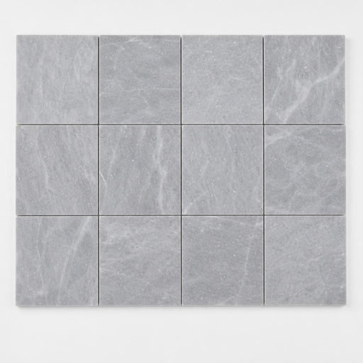 Icelandic Blue Sky 6x6 Sandblasted Marble Paver close-up