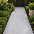 Icelandic Blue Sky 6x6 Sandblasted Marble Paver — Garden path