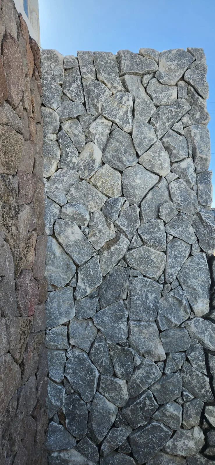 Icelandic Blue Sky Irregular Marble Veneer Trim