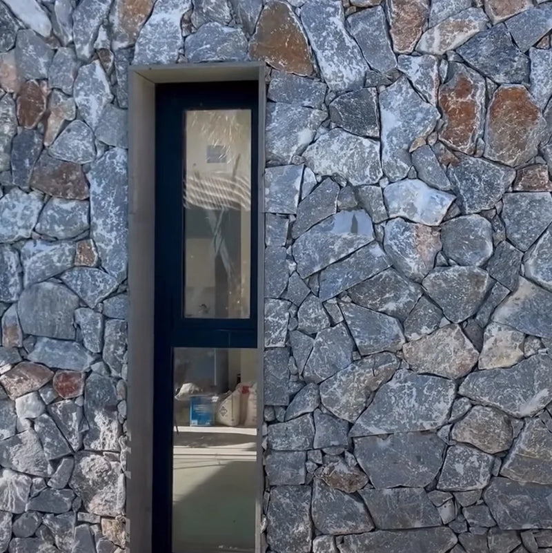 Icelandic Blue Sky Irregular Marble Veneer Trim