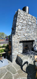 Icelandic Blue Sky Irregular Marble Veneer Trim