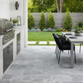 Icelandic Blue Sky Marble Paver 12x24 Tumbled 10 cm — Backyard patio