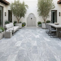 Icelandic Blue Sky Marble Paver 12x24 Tumbled 10 cm — Courtyard paving