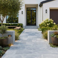 Icelandic Blue Sky Marble Paver 12x24 Tumbled 10 cm — Front Yard walkway