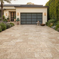 Icelandic Blue Sky Marble Paver 12x24 Tumbled 1.25 inch — Front Yard driveway