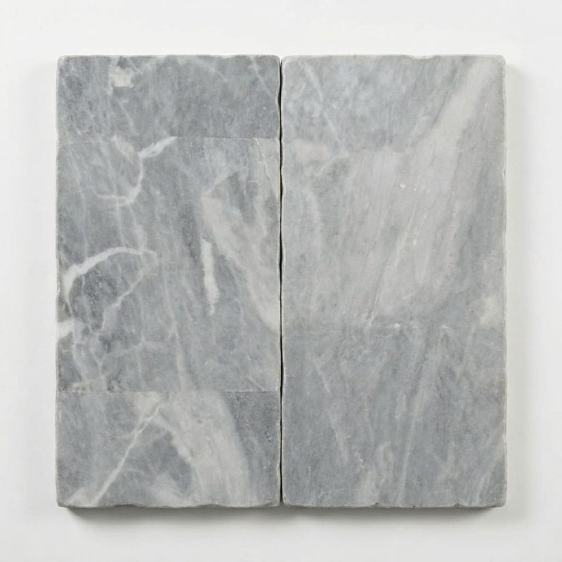 Icelandic Blue Sky Marble Paver 12x24 Tumbled 2 inch close-up