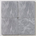 Icelandic Blue Sky Marble Paver 16x16 Tumbled 1.25 inch close-up