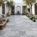 Icelandic Blue Sky Marble Paver 16x24 Tumbled 1.25 inch — Courtyard paving