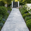 Icelandic Blue Sky Marble Paver 16x24 Tumbled 2 inch — Garden path
