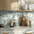 Icelandic Green 2" Hexagon Polished Marble Mosaic Tile