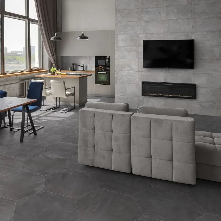 Icon Black 24x48 Matte Porcelain Tile