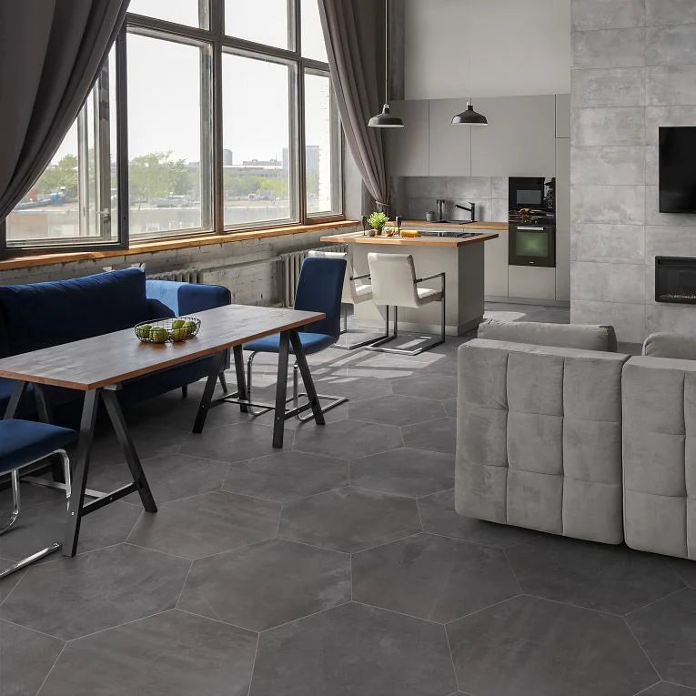 Icon Black 3x12 Surface Bullnose Matte Porcelain Trim