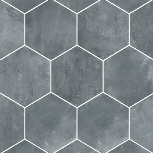 Icon Series Black 20x24 Hexagon Matte Porcelain Tile