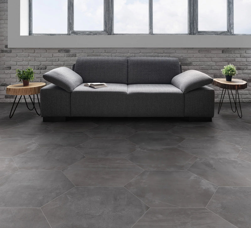 Icon Black 3x12 Surface Bullnose Matte Porcelain Trim
