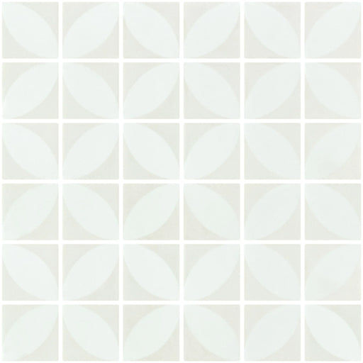 Icon Penta Azalea Cream 2x2 Matte Glass Mosaic