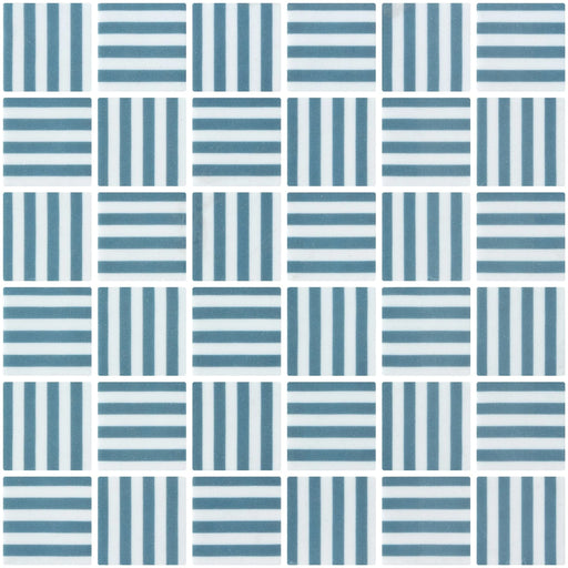 Icon Penta Bidart Navy Blue 2x2 Matte Glass Mosaic Tile